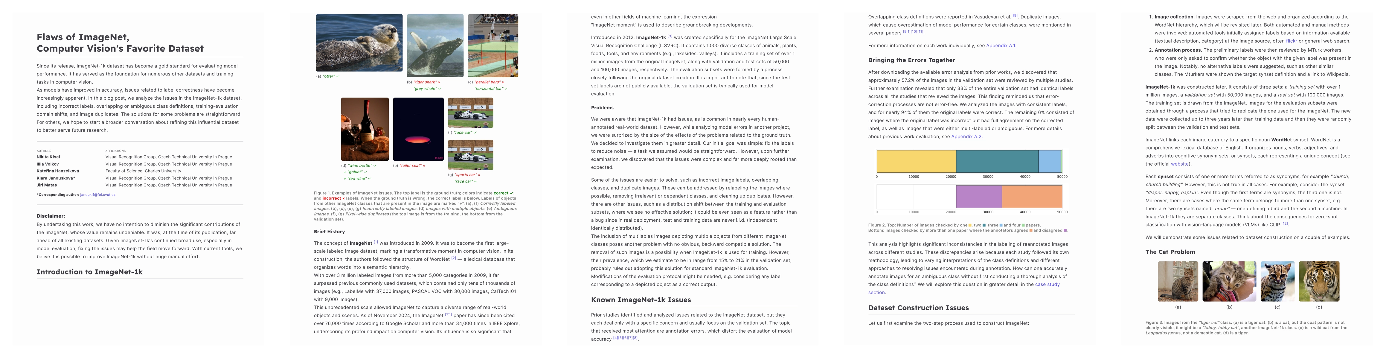 Thumbnail for Flaws of ImageNet, Computer Vision's Favourite Dataset