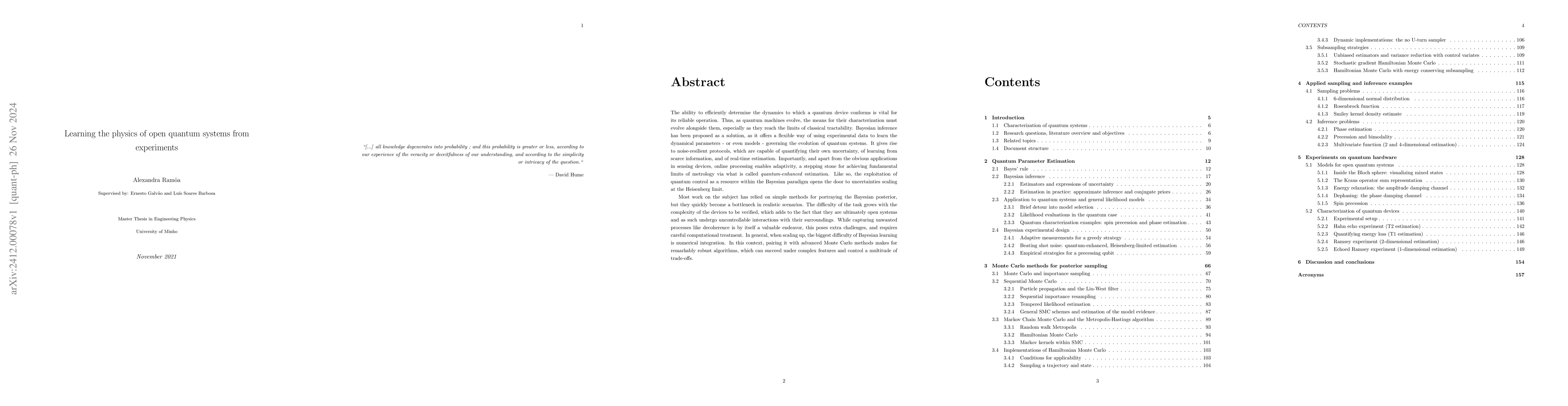 Thumbnail for Learning the physics of open quantum systems from experiments
