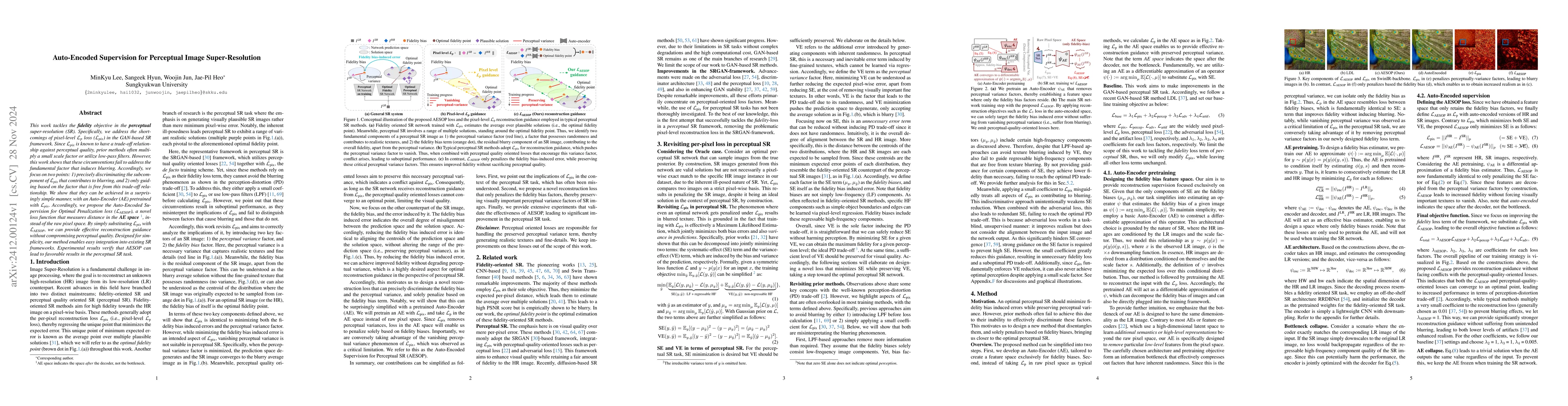 Thumbnail for Auto-Encoded Supervision for Perceptual Image Super-Resolution