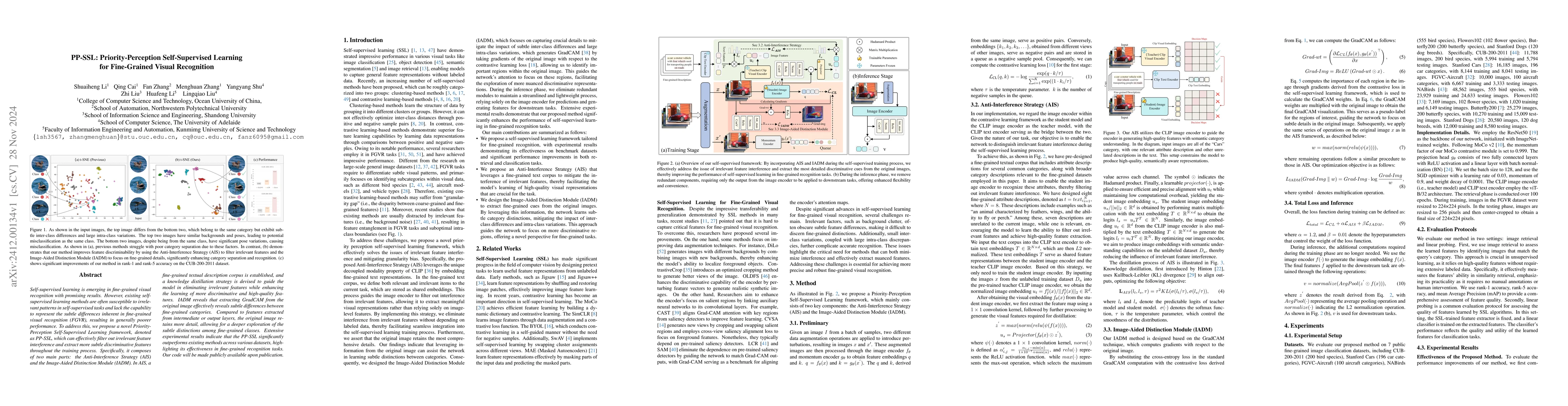 Thumbnail for PP-SSL : Priority-Perception Self-Supervised Learning for Fine-Grained
  Recognition