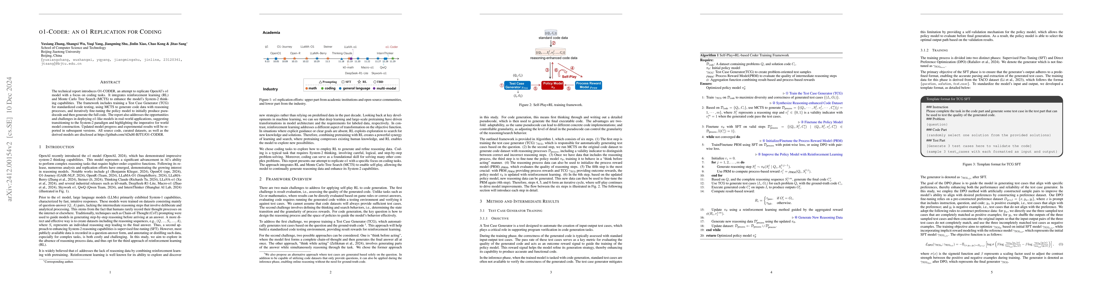 Thumbnail for o1-Coder: an o1 Replication for Coding