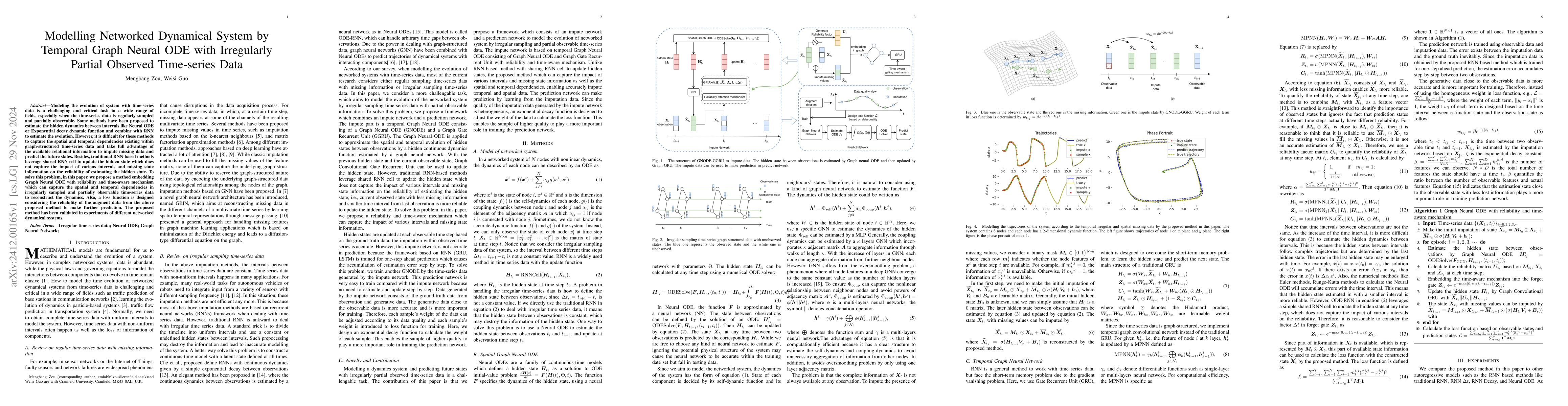 Thumbnail for Modelling Networked Dynamical System by Temporal Graph Neural ODE with
  Irregularly Partial Observed Time-series Data