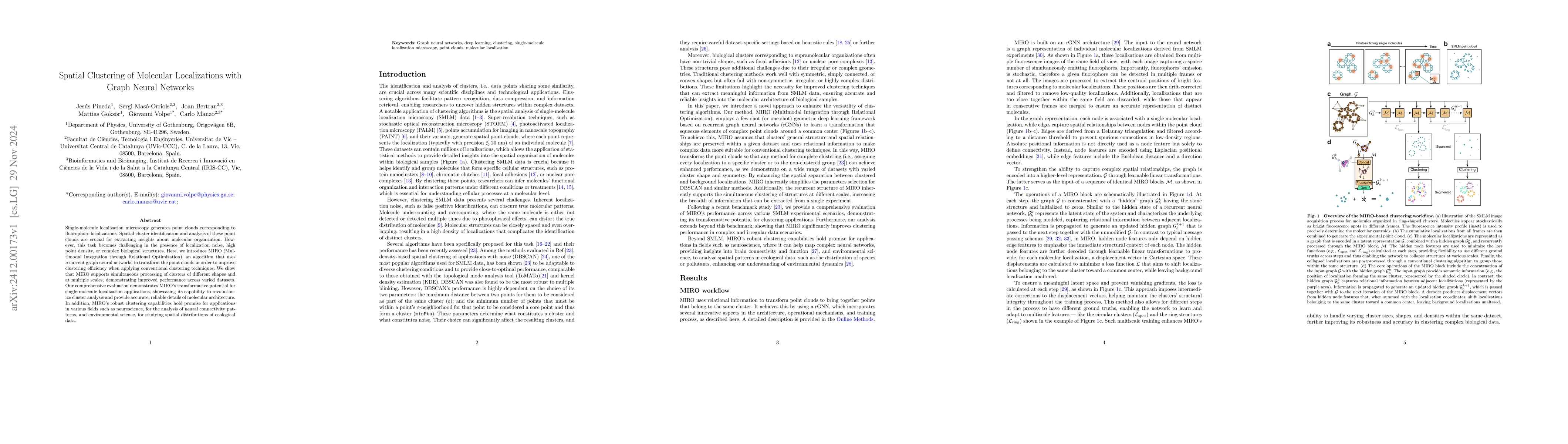 Thumbnail for Spatial Clustering of Molecular Localizations with Graph Neural Networks