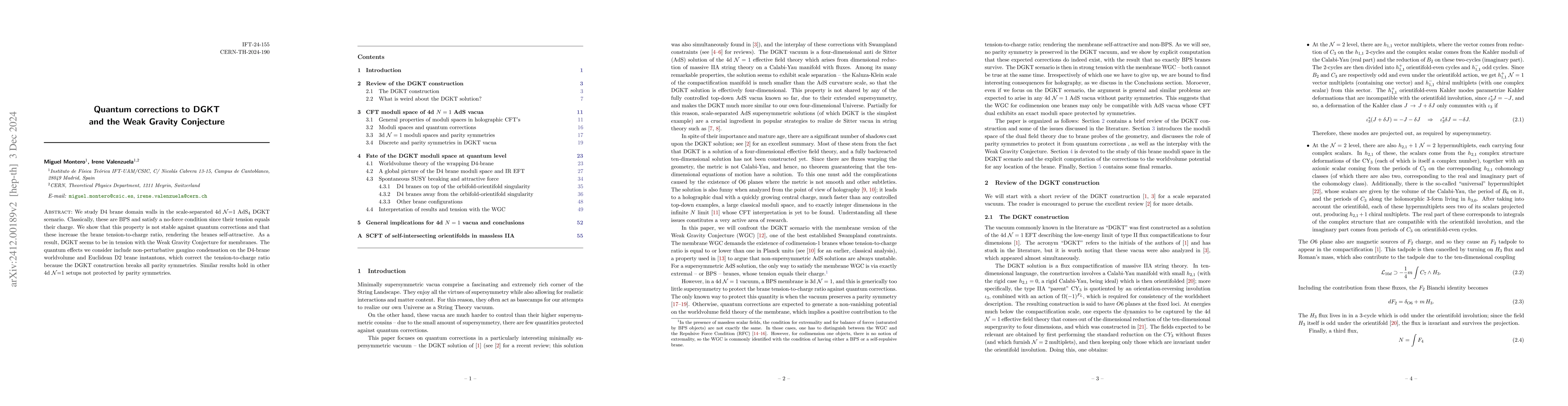 Thumbnail for Quantum corrections to DGKT and the Weak Gravity Conjecture