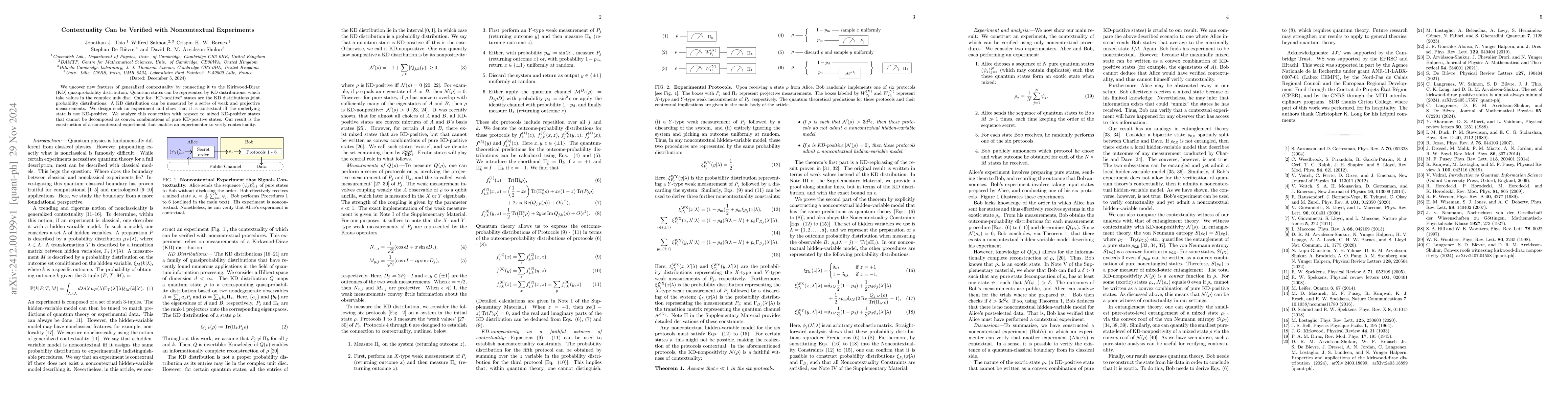 Thumbnail for Contextuality Can be Verified with Noncontextual Experiments