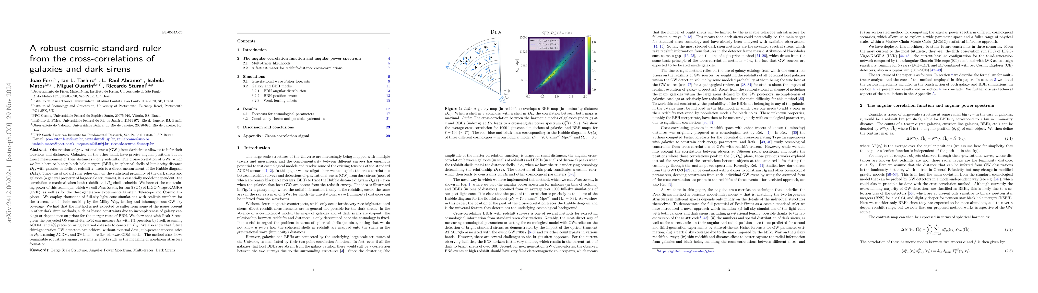 Thumbnail for A robust cosmic standard ruler from the cross-correlations of galaxies
  and dark sirens