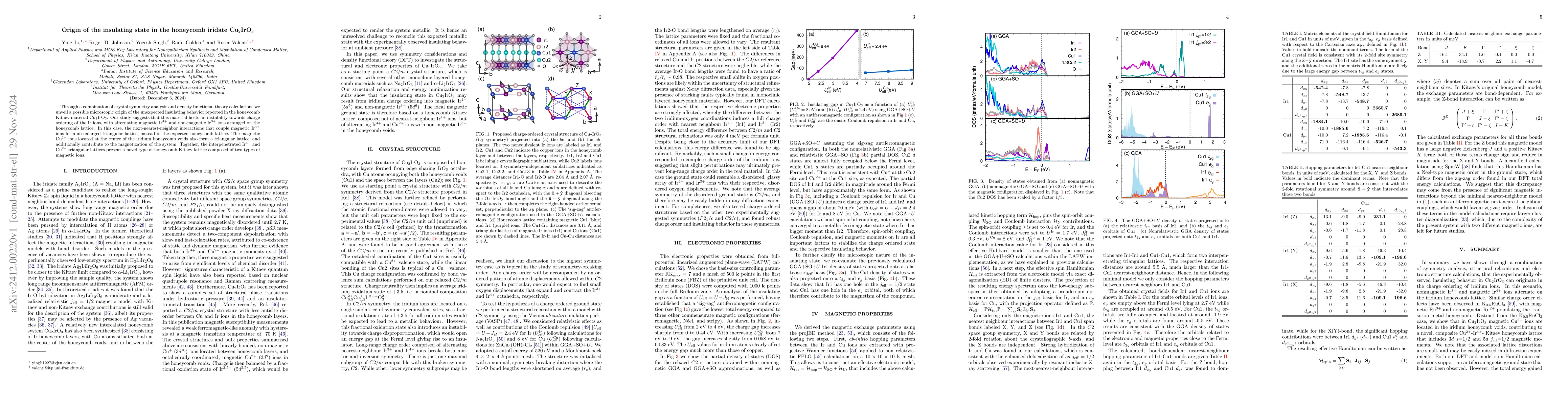 Thumbnail for Origin of the insulating state in the Kitaev candidate Cu$_2$IrO$_3$