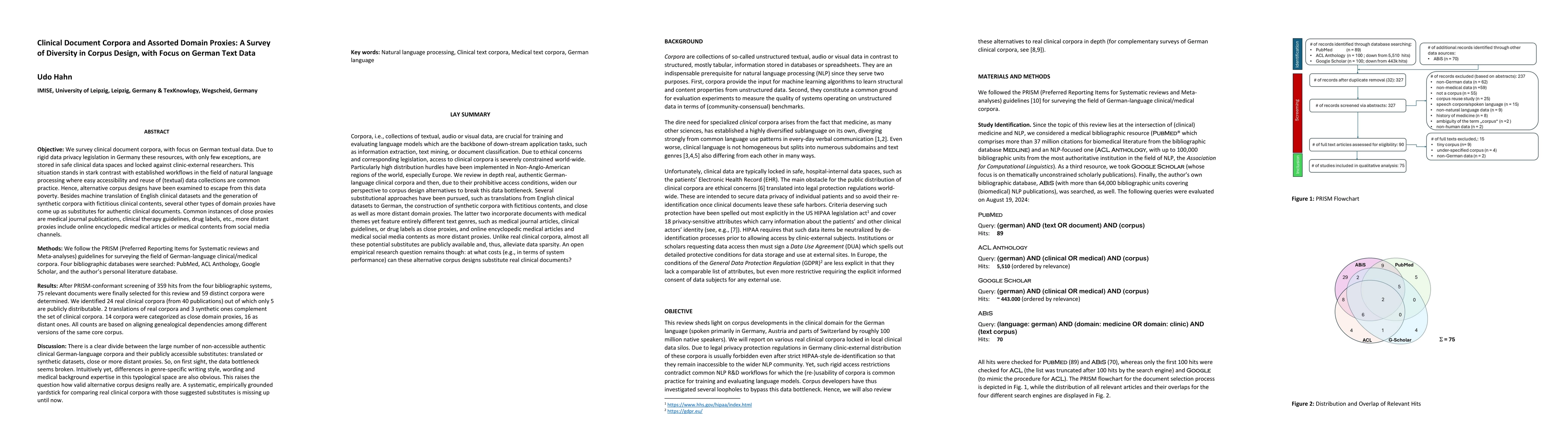 Thumbnail for Clinical Document Corpora and Assorted Domain Proxies: A Survey of
  Diversity in Corpus Design, with Focus on German Text Data