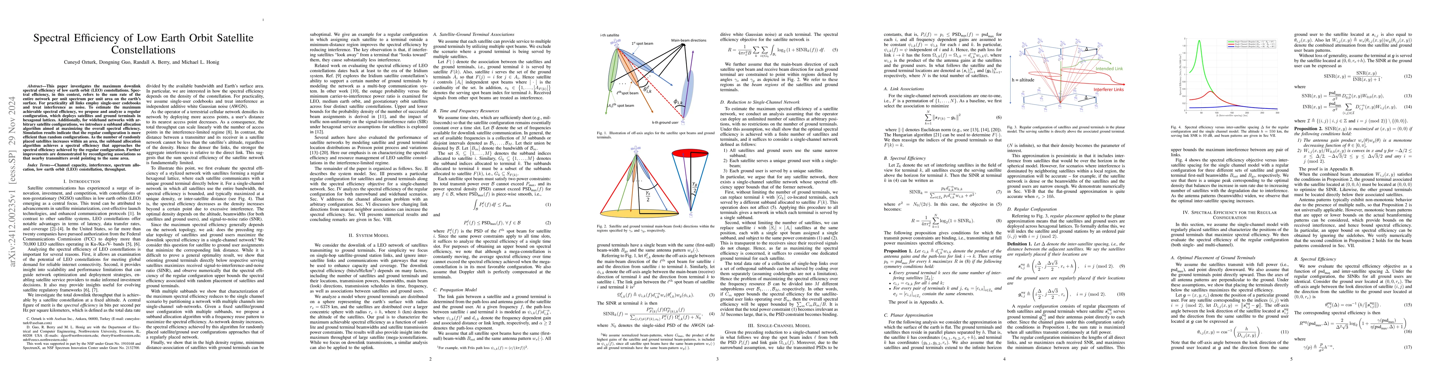 Thumbnail for Spectral Efficiency of Low Earth Orbit Satellite Constellations