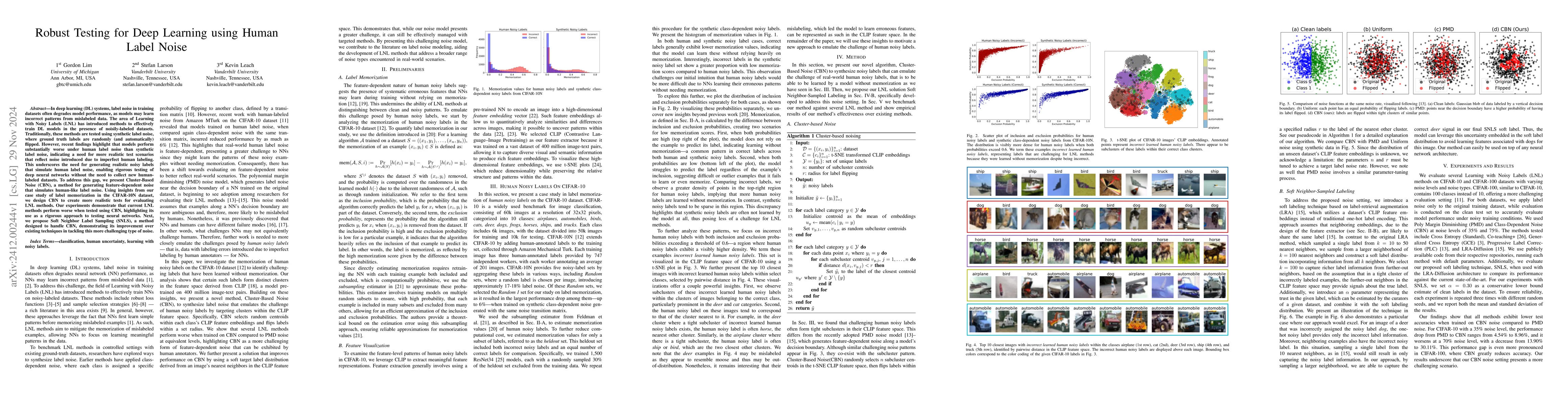 Thumbnail for Robust Testing for Deep Learning using Human Label Noise