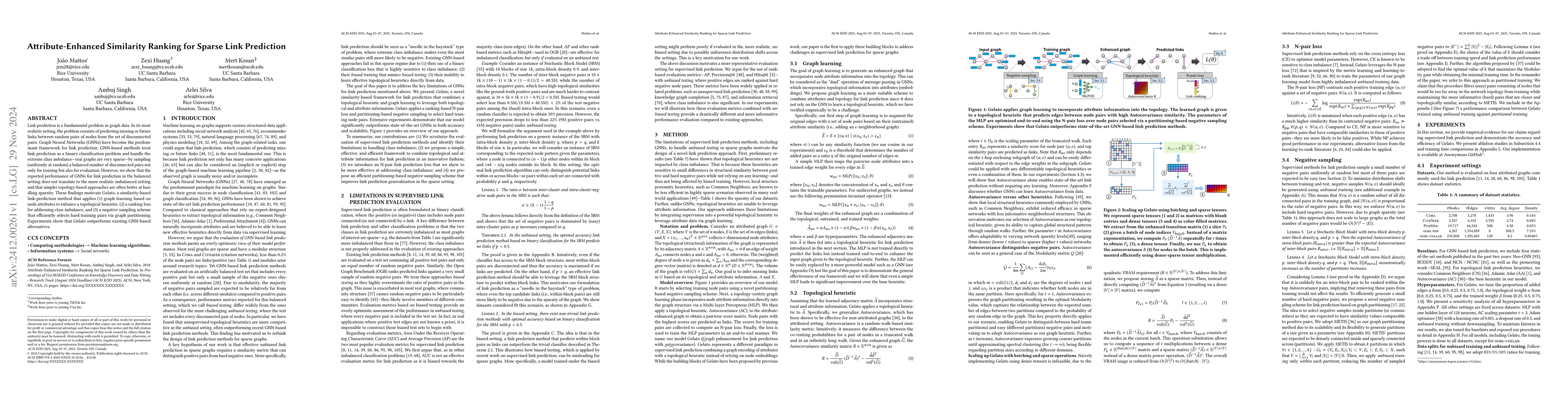 Thumbnail for Attribute-Enhanced Similarity Ranking for Sparse Link Prediction