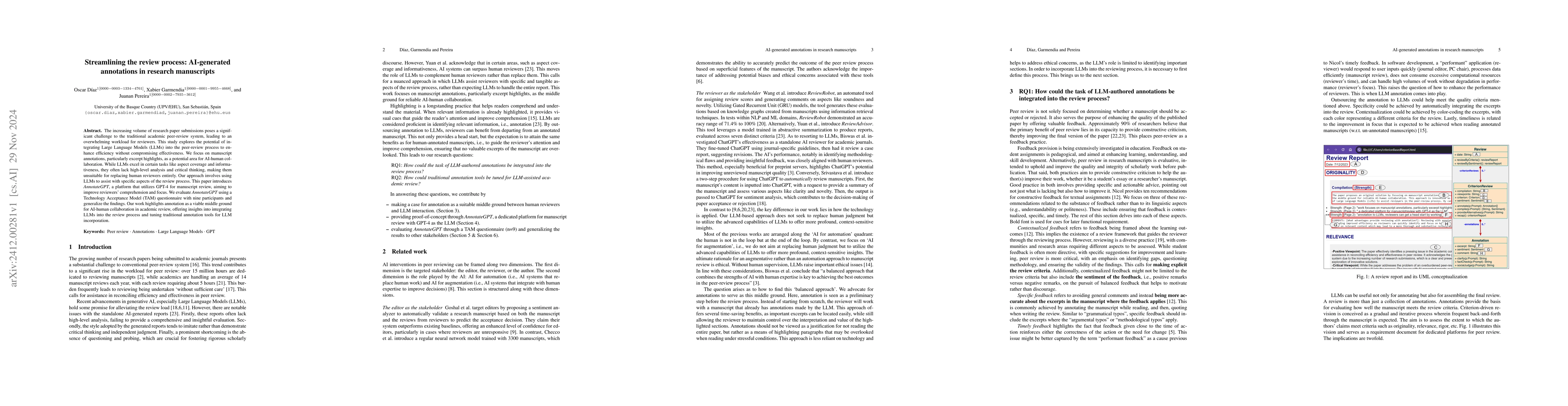 Thumbnail for Streamlining the review process: AI-generated annotations in research
  manuscripts