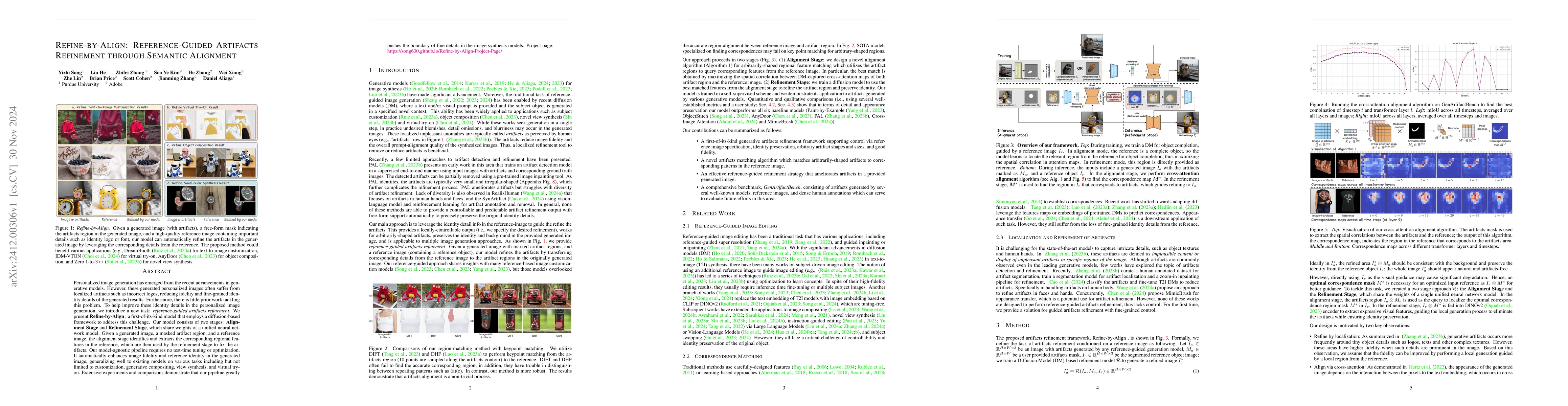 Thumbnail for Refine-by-Align: Reference-Guided Artifacts Refinement through Semantic
  Alignment