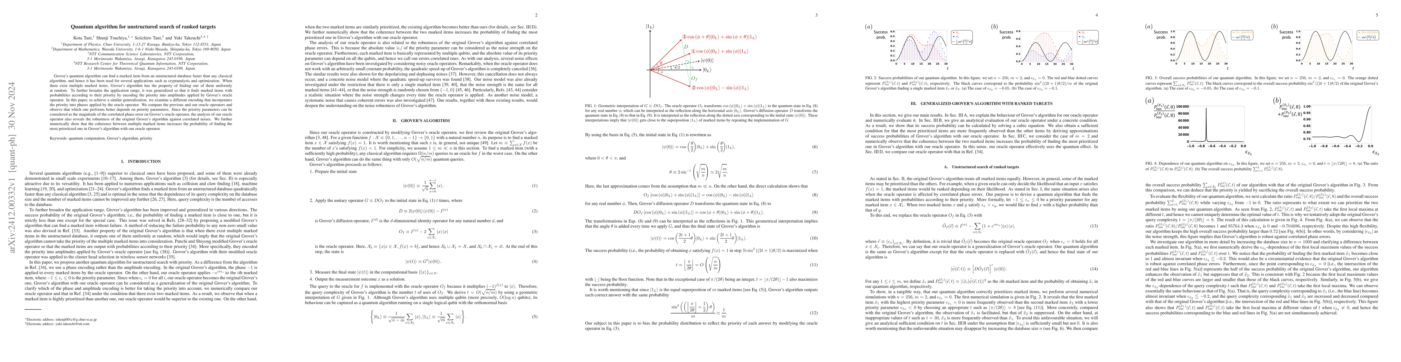 Thumbnail for Quantum algorithm for unstructured search of ranked targets