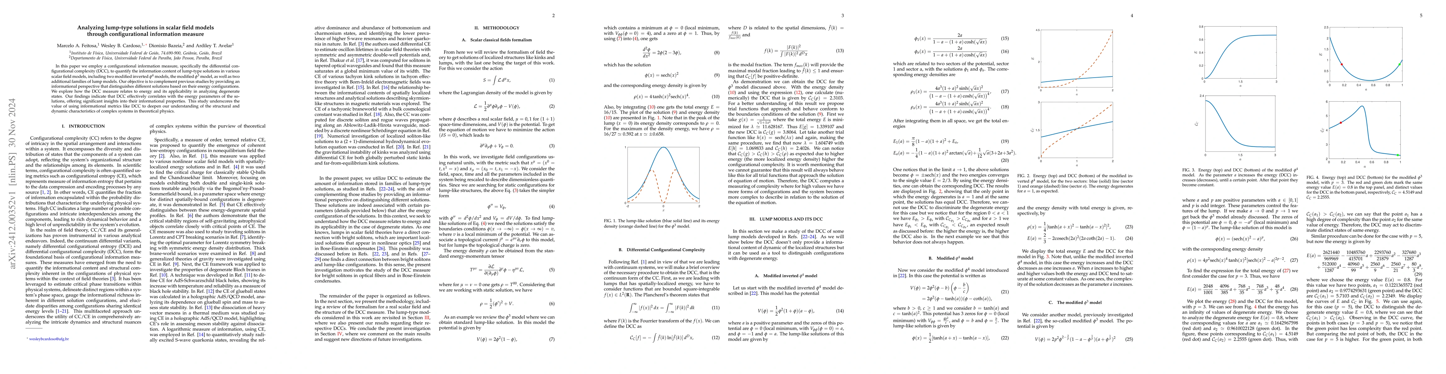 Thumbnail for Analyzing lump-type solutions in scalar field models through
  configurational information measure