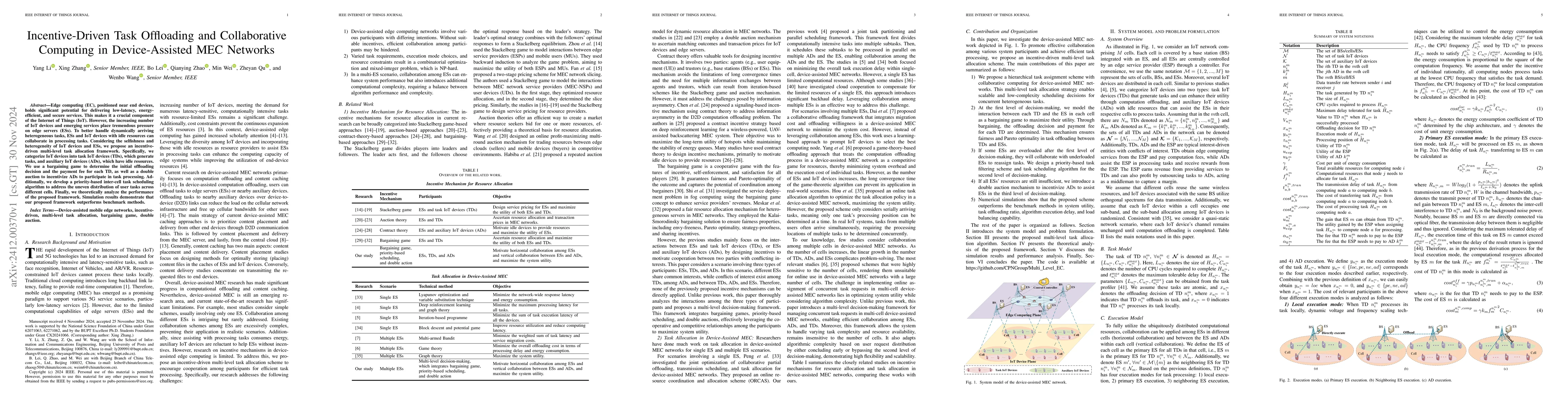 Thumbnail for Incentive-Driven Task Offloading and Collaborative Computing in
  Device-Assisted MEC Networks