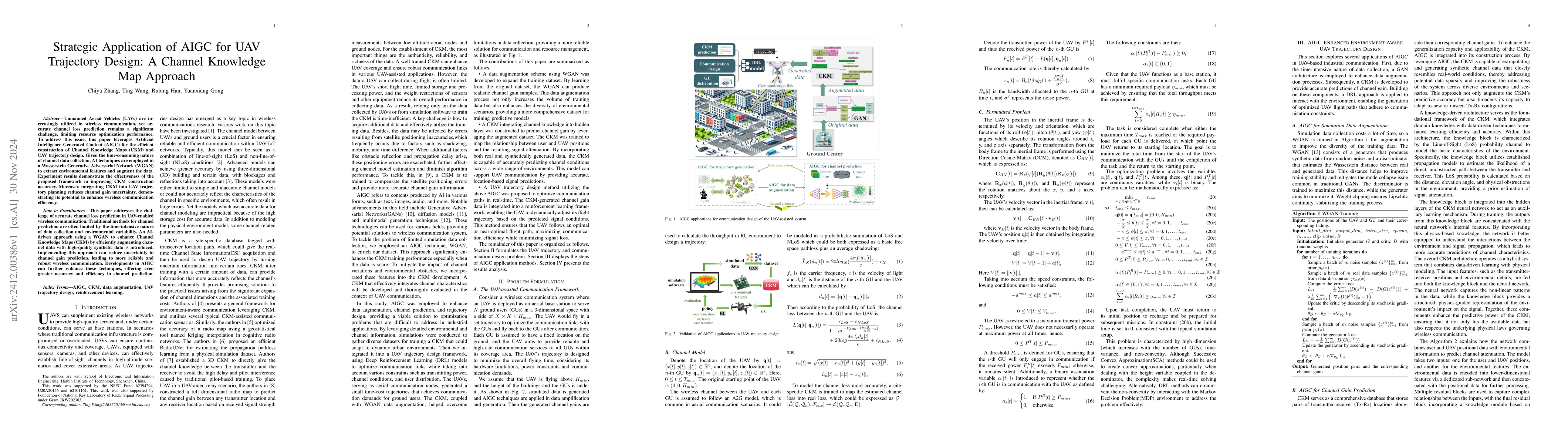 Thumbnail for Strategic Application of AIGC for UAV Trajectory Design: A Channel
  Knowledge Map Approach