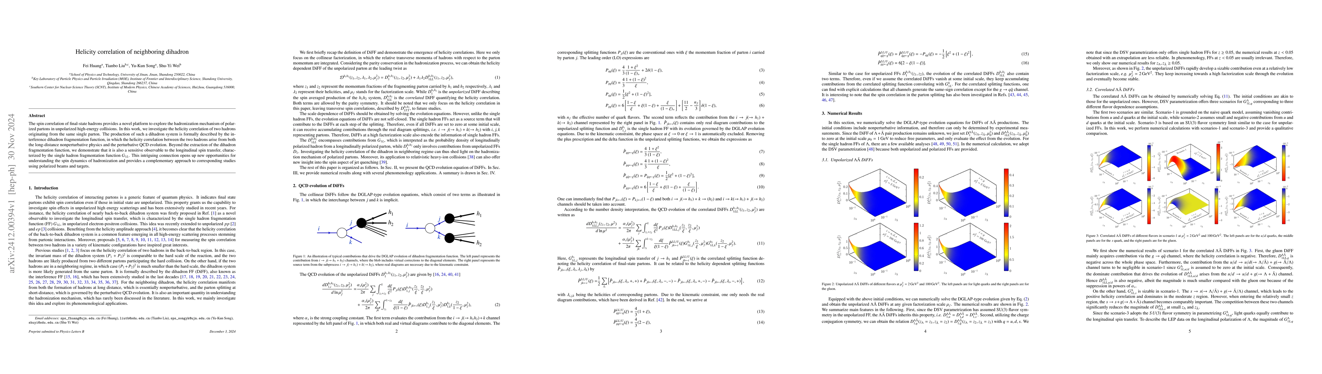 Thumbnail for Helicity correlation of neighboring dihadron