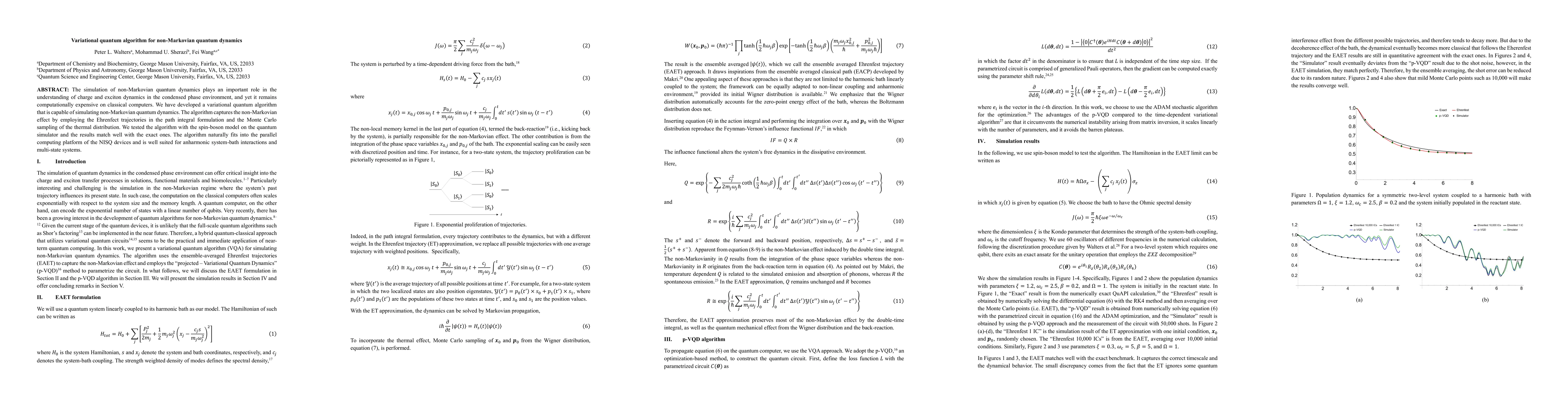 Thumbnail for Variational quantum algorithm for non-Markovian quantum dynamics