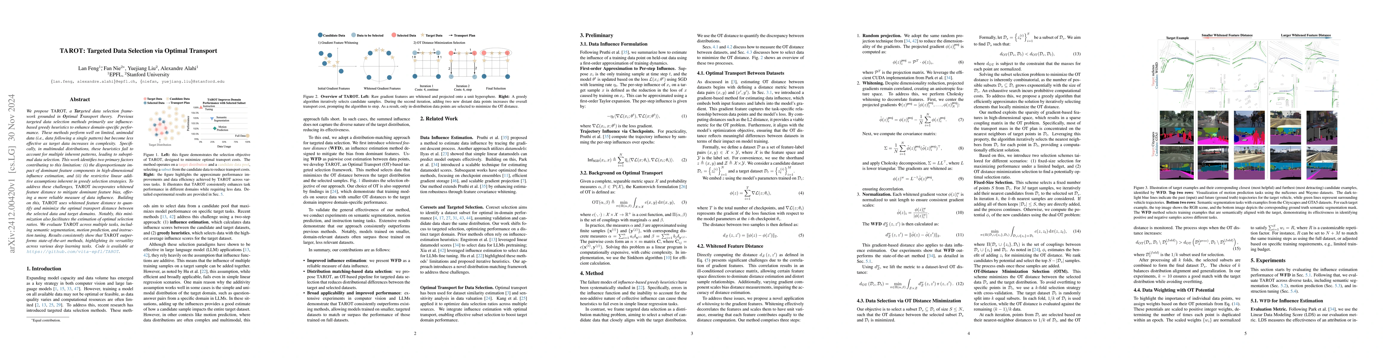 Thumbnail for TAROT: Targeted Data Selection via Optimal Transport