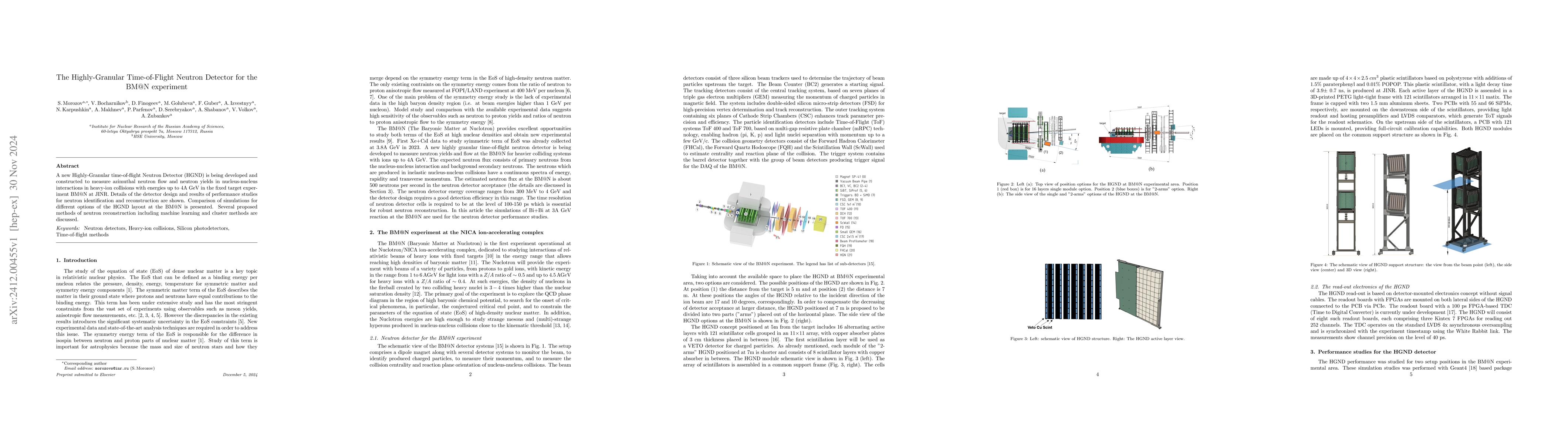 Thumbnail for The Highly-Granular Time-of-Flight Neutron Detector for the BM@N
  experiment