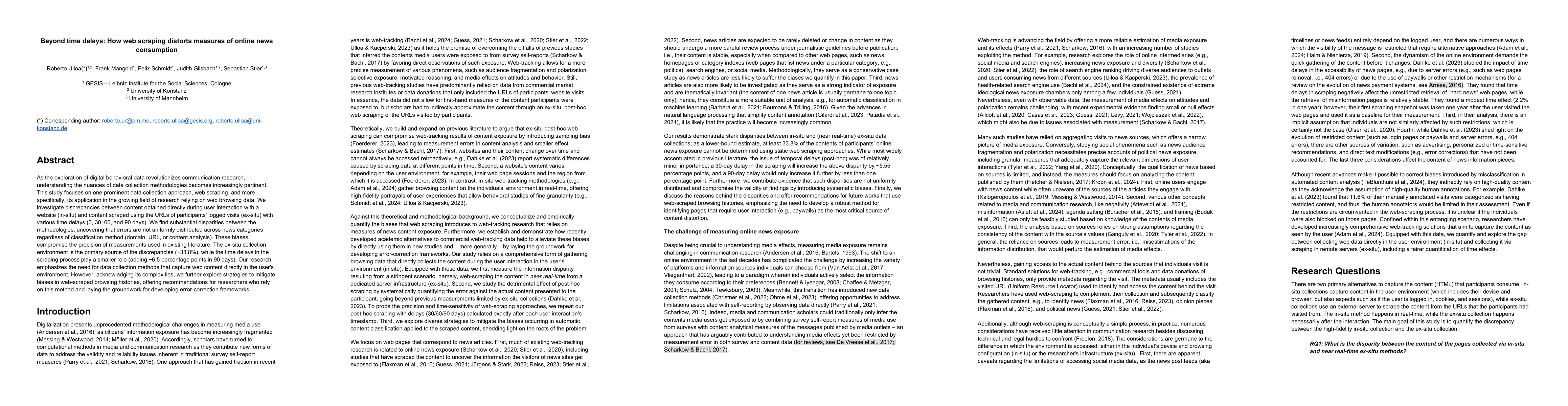 Thumbnail for Beyond time delays: How web scraping distorts measures of online news
  consumption