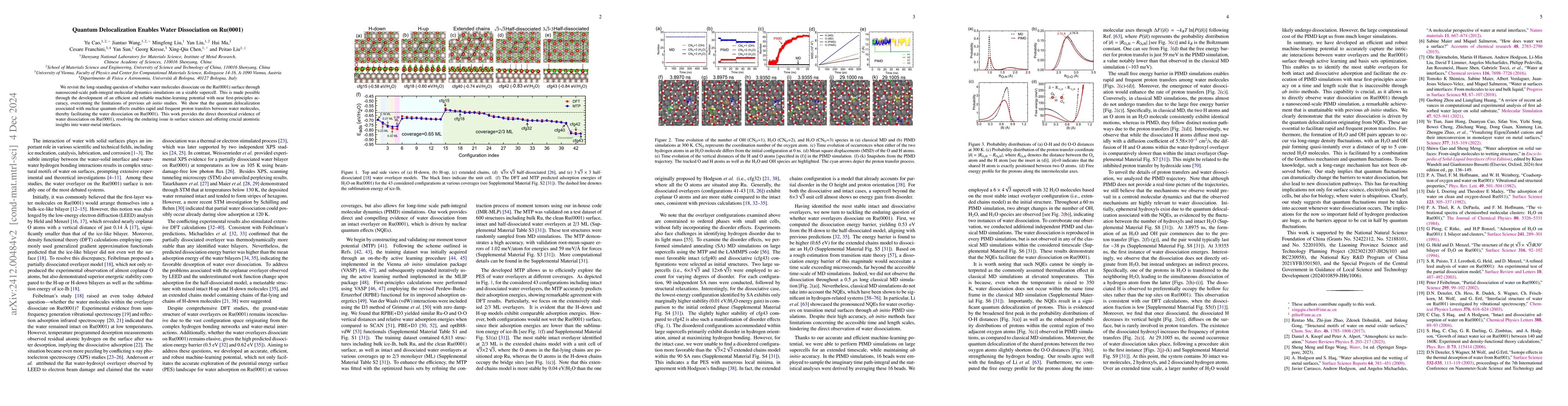 Thumbnail for Quantum Delocalization Enables Water Dissociation on Ru(0001)
