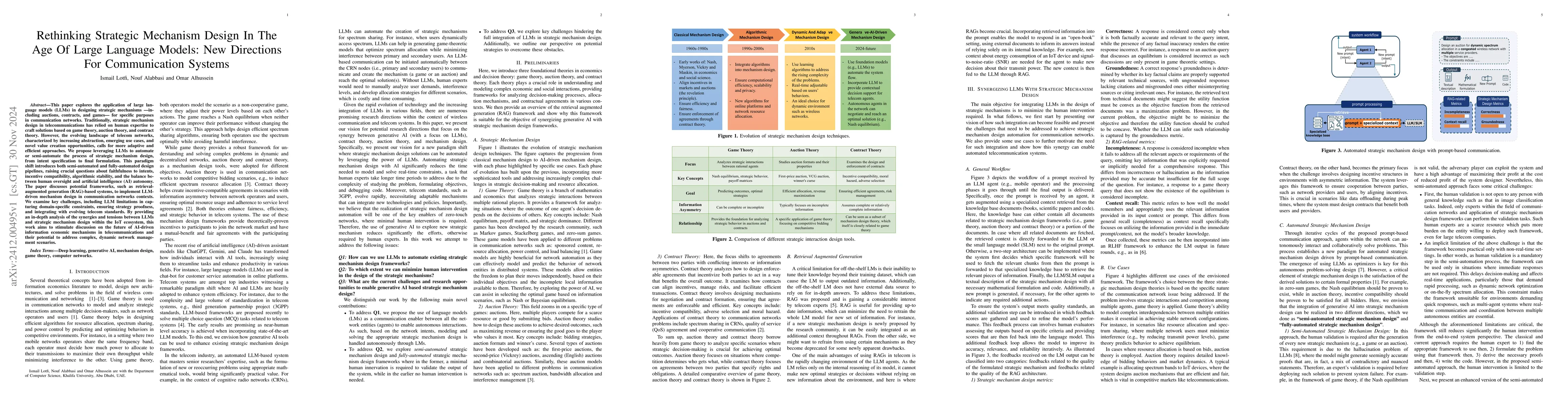 Thumbnail for Rethinking Strategic Mechanism Design In The Age Of Large Language
  Models: New Directions For Communication Systems