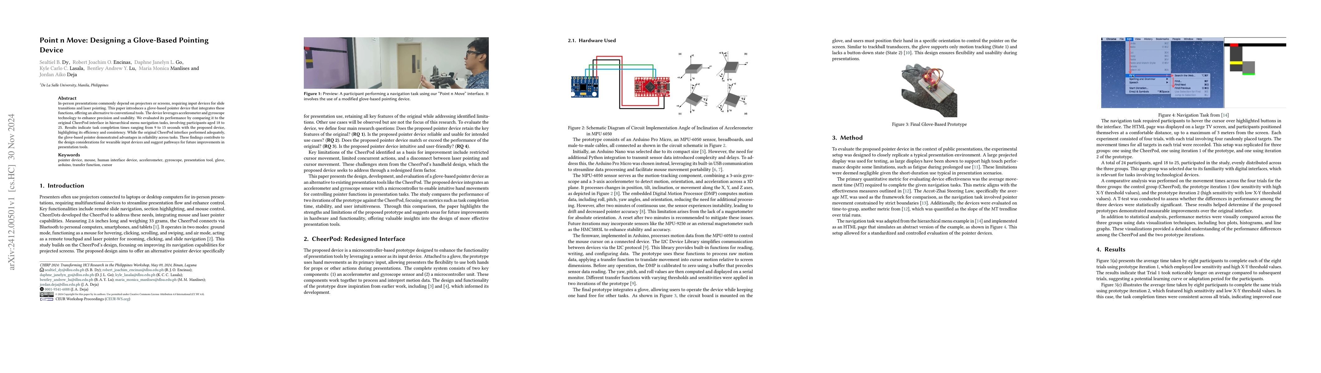 Thumbnail for Point n Move: Designing a Glove-Based Pointing Device
