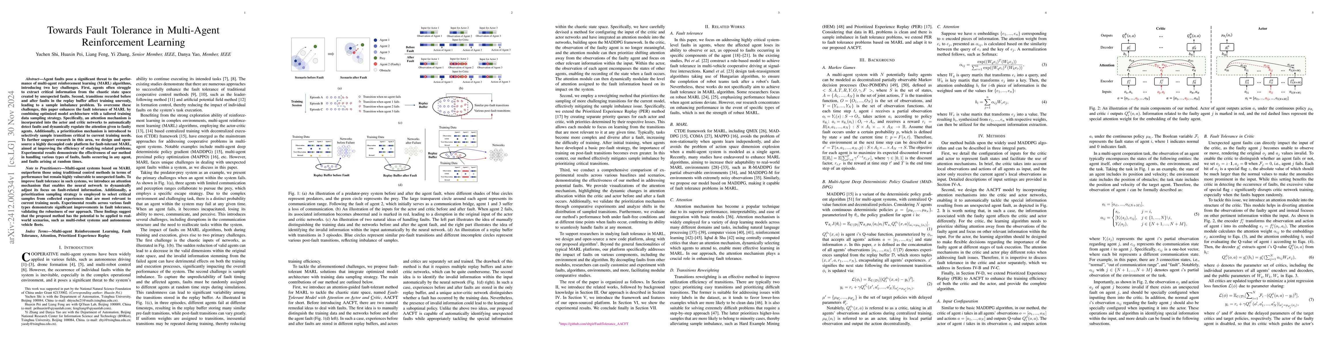 Thumbnail for Towards Fault Tolerance in Multi-Agent Reinforcement Learning
