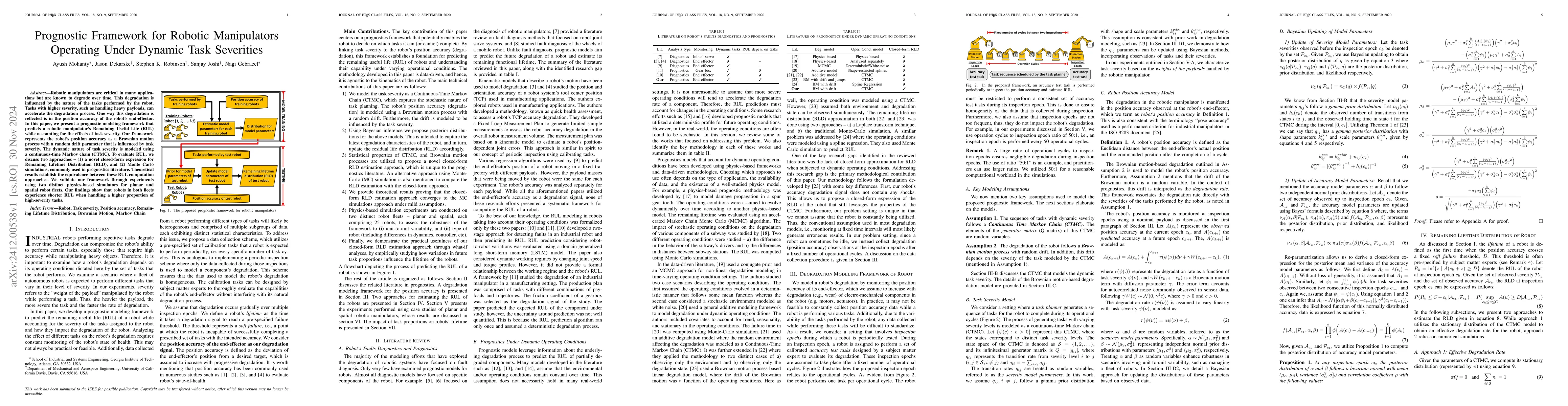 Thumbnail for Prognostic Framework for Robotic Manipulators Operating Under Dynamic
  Task Severities