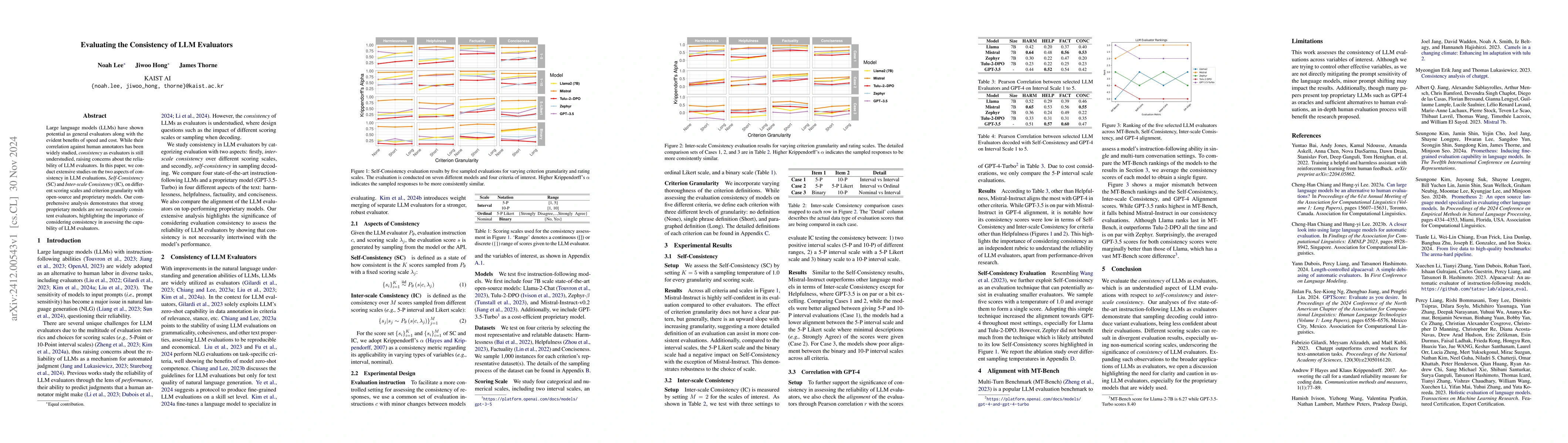 Thumbnail for Evaluating the Consistency of LLM Evaluators