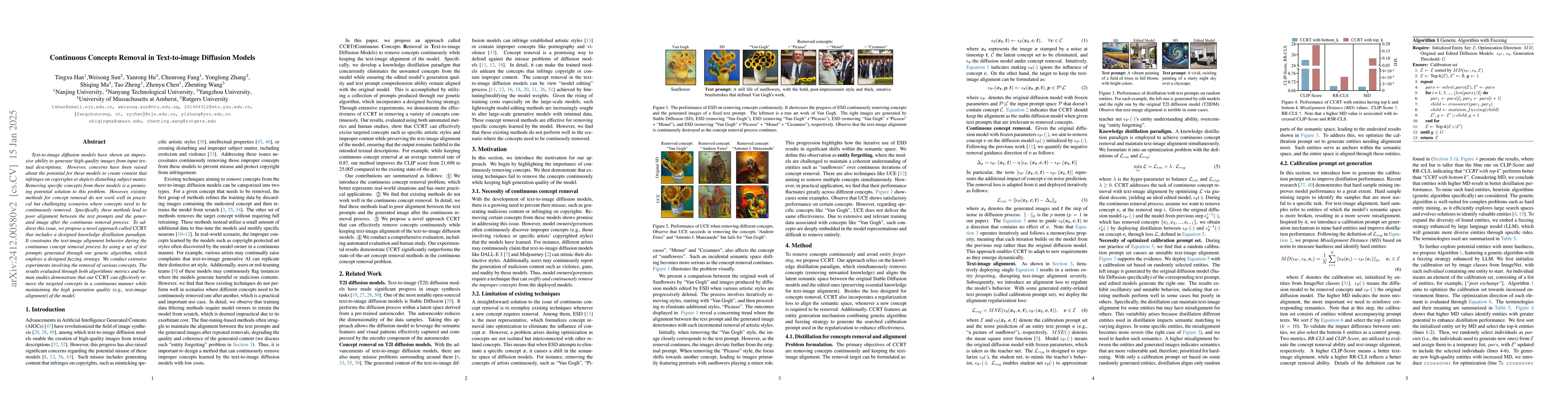 Thumbnail for Continuous Concepts Removal in Text-to-image Diffusion Models