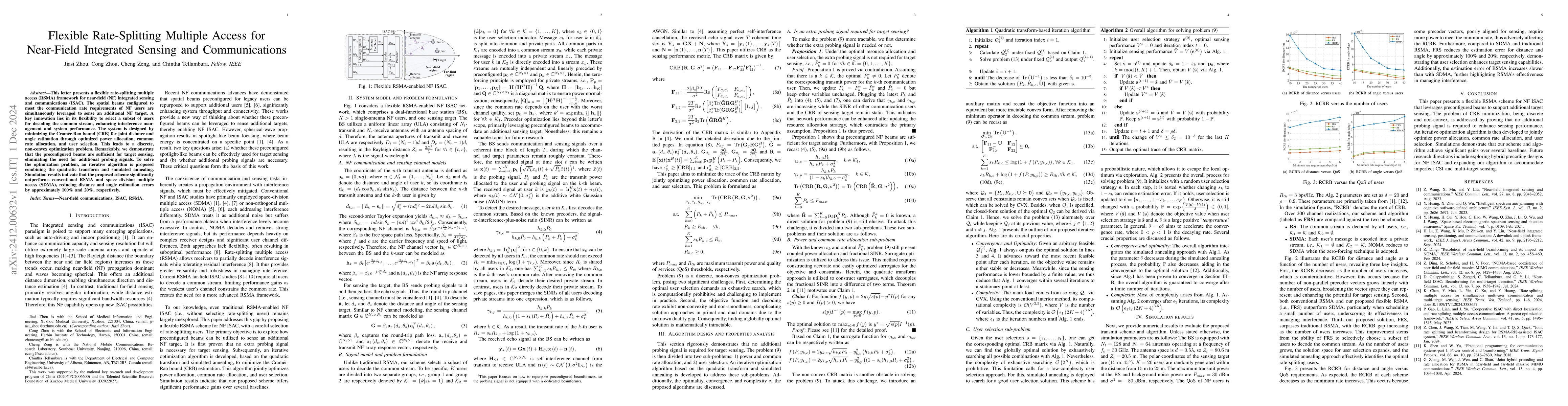 Thumbnail for Flexible Rate-Splitting Multiple Access for Near-Field Integrated
  Sensing and Communications