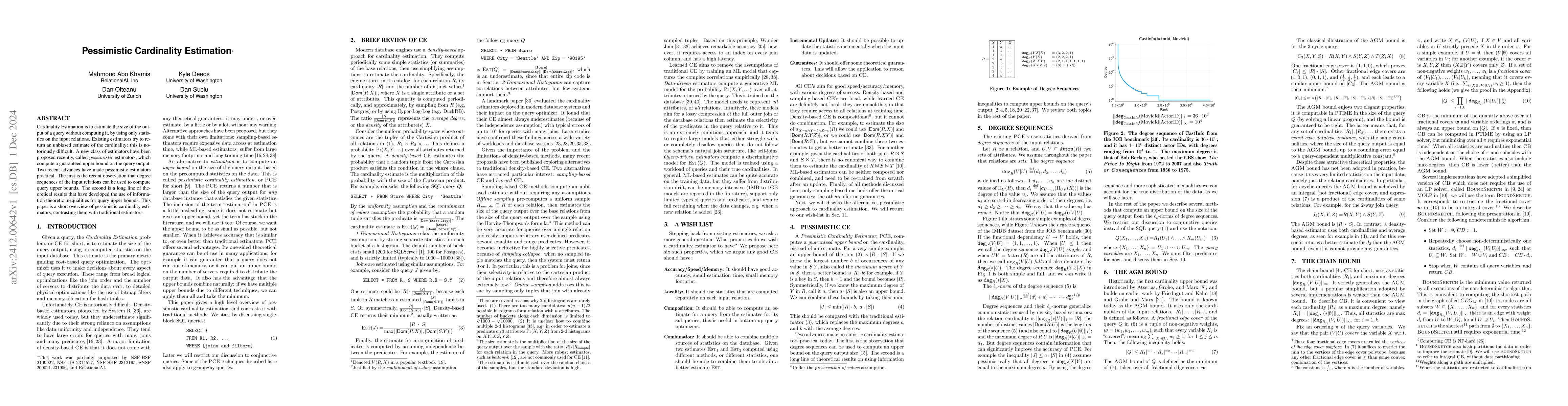 Thumbnail for Pessimistic Cardinality Estimation