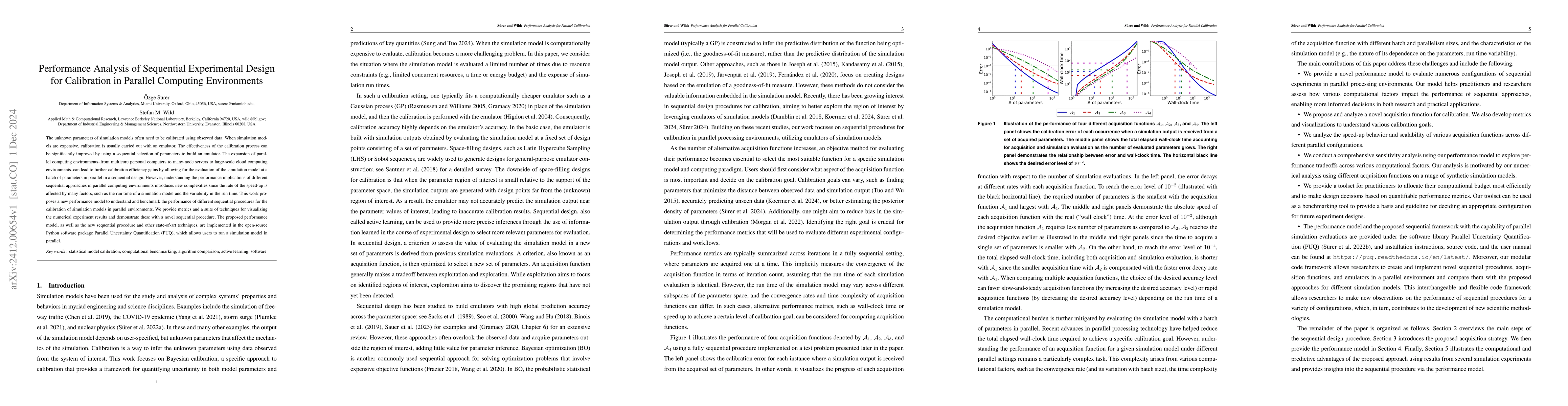 Thumbnail for Performance Analysis of Sequential Experimental Design for Calibration
  in Parallel Computing Environments