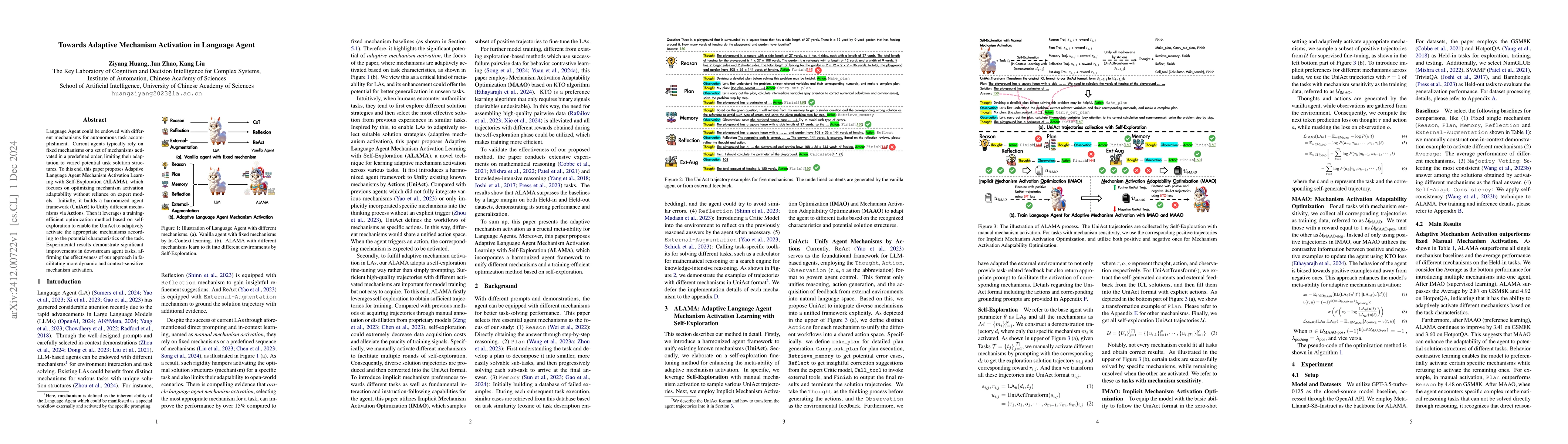 Thumbnail for Towards Adaptive Mechanism Activation in Language Agent