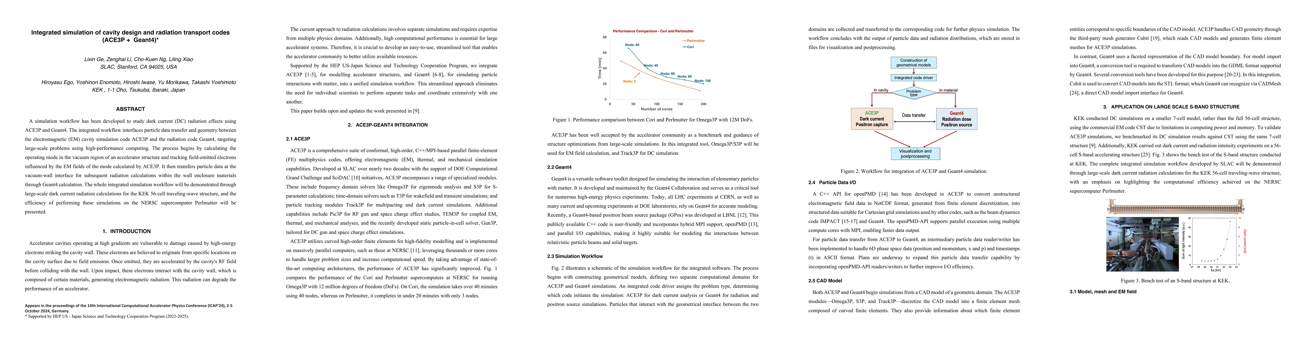 Thumbnail for Integrated simulation of cavity design and radiation transport codes
  (ACE3P + Geant4)