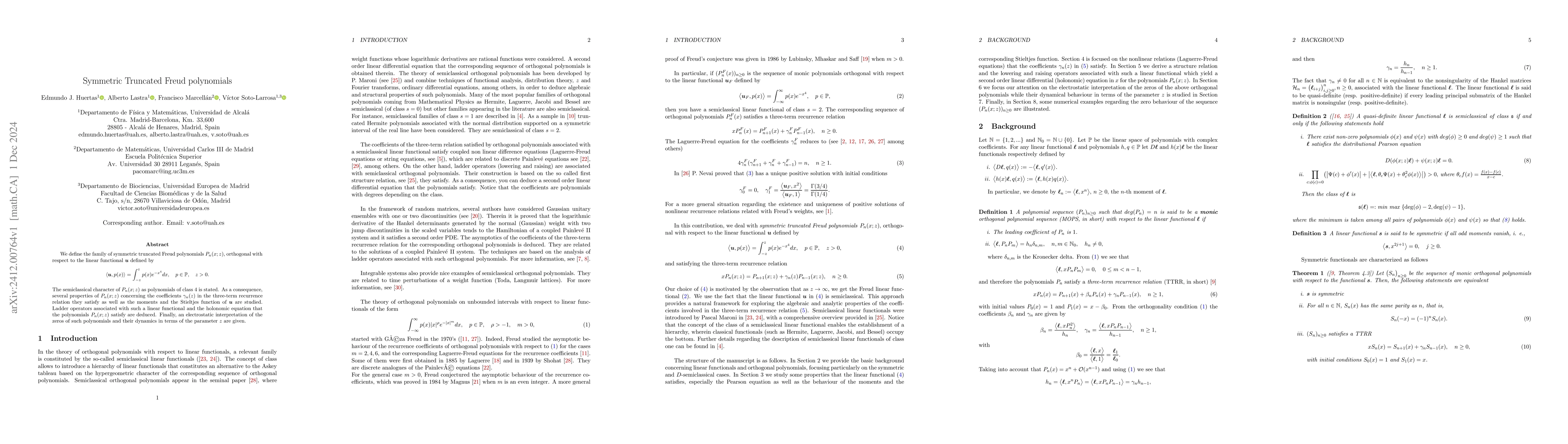 Thumbnail for Symmetric Truncated Freud polynomials
