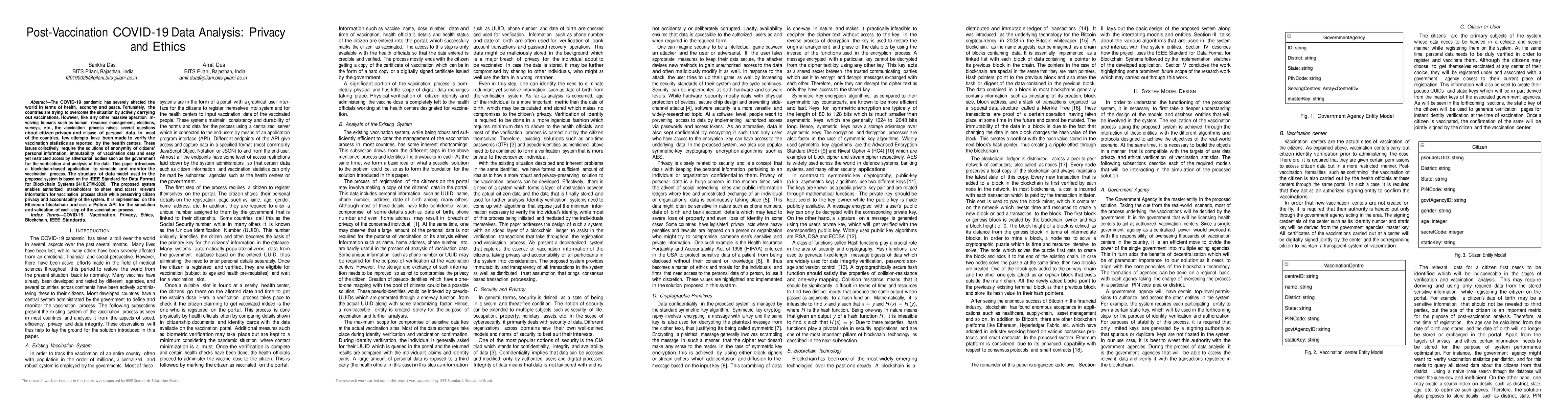Thumbnail for Post-Vaccination COVID-19 Data Analysis: Privacy and Ethics