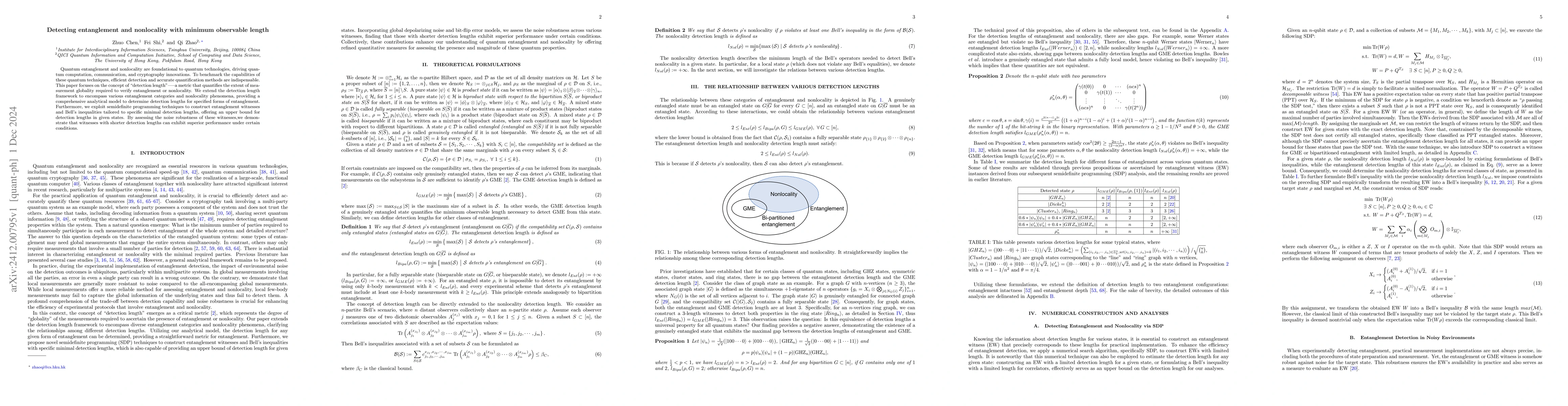 Thumbnail for Detecting entanglement and nonlocality with minimum observable length