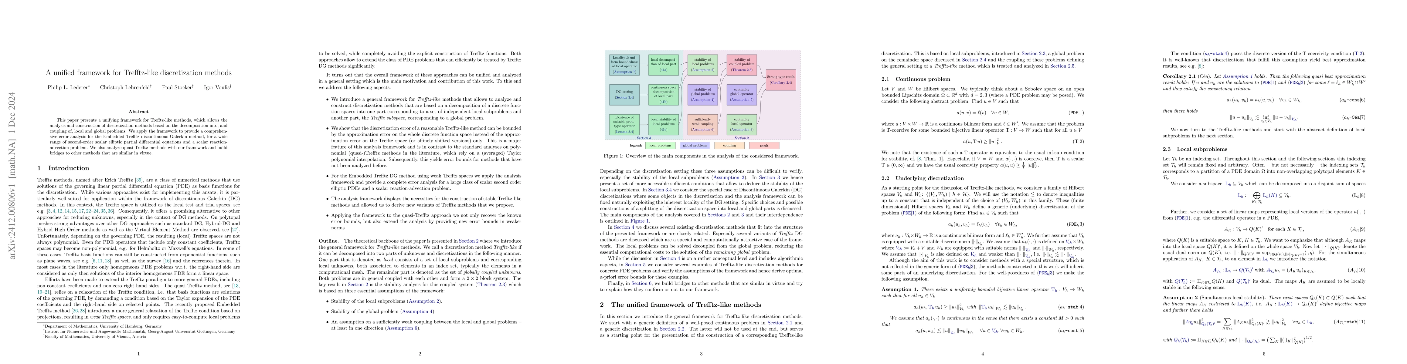 Thumbnail for A unified framework for Trefftz-like discretization methods