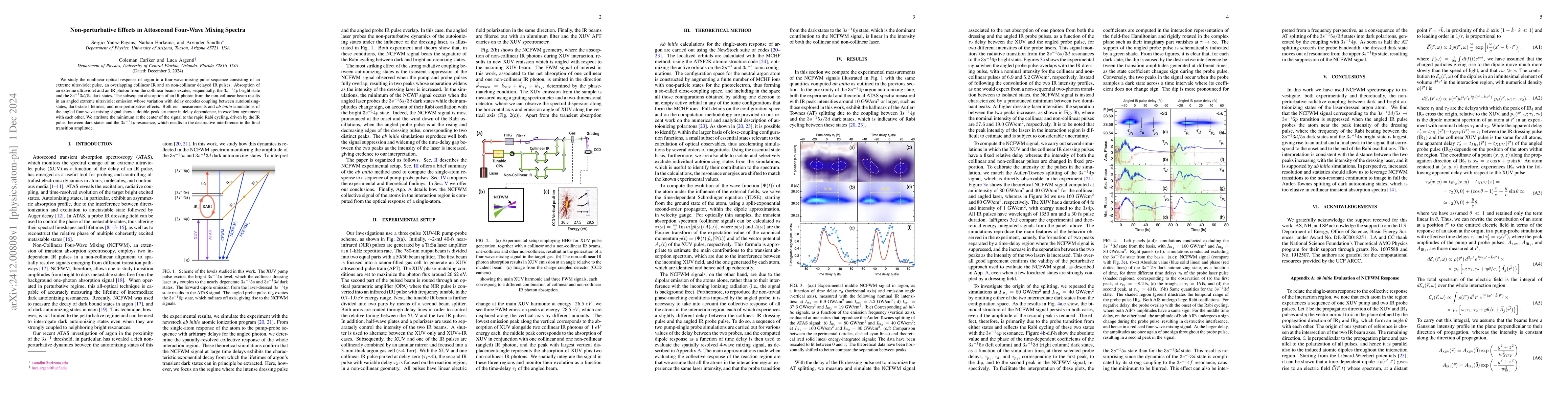 Thumbnail for Non-perturbative Effects in Attosecond Four-Wave Mixing Spectra