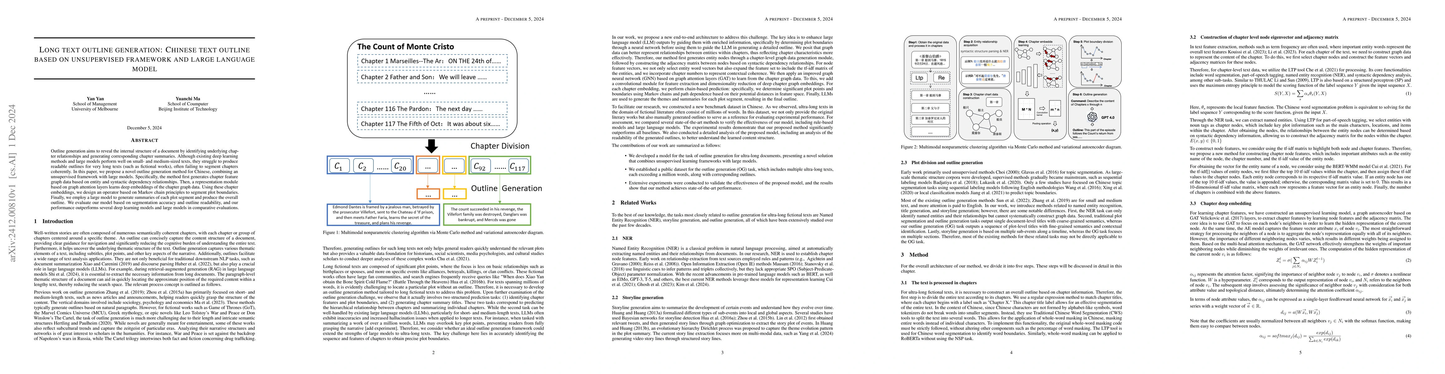 Thumbnail for Long text outline generation: Chinese text outline based on unsupervised
  framework and large language mode