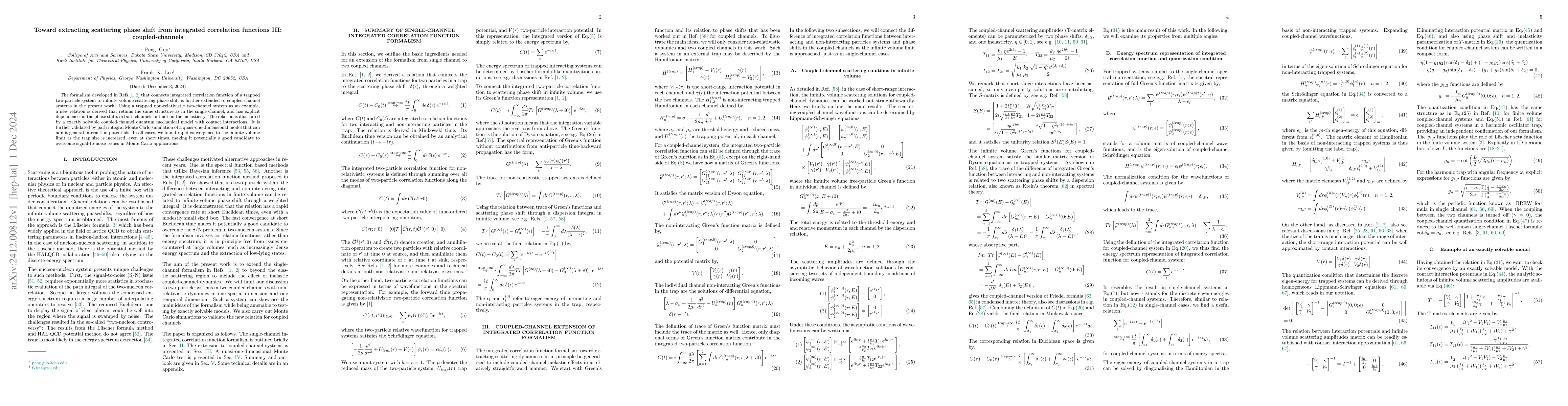 Thumbnail for Toward extracting scattering phase shift from integrated correlation
  functions III: coupled-channels