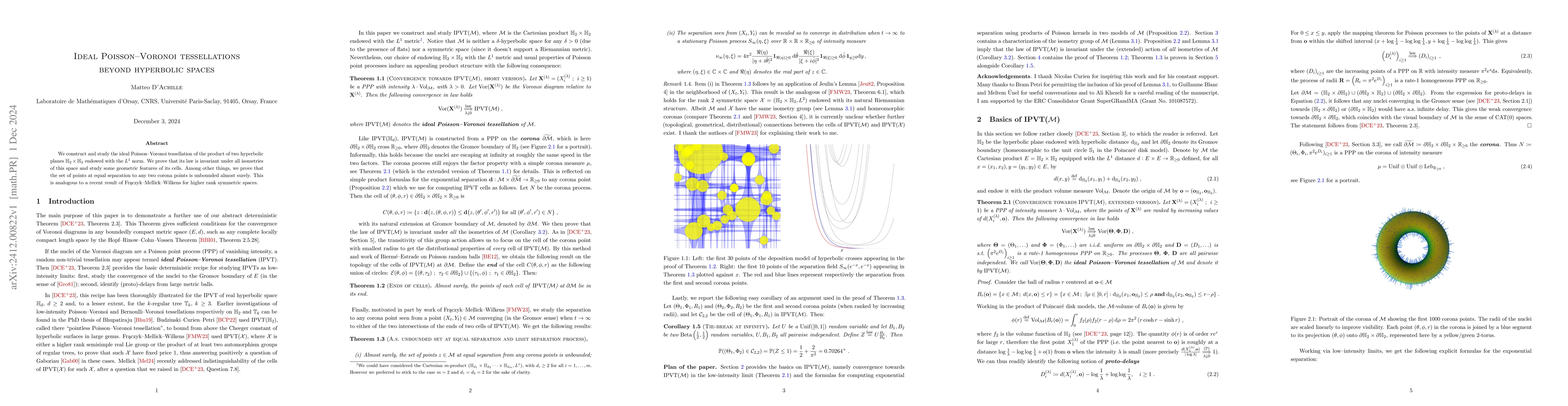 Thumbnail for Ideal Poisson--Voronoi tessellations beyond hyperbolic spaces