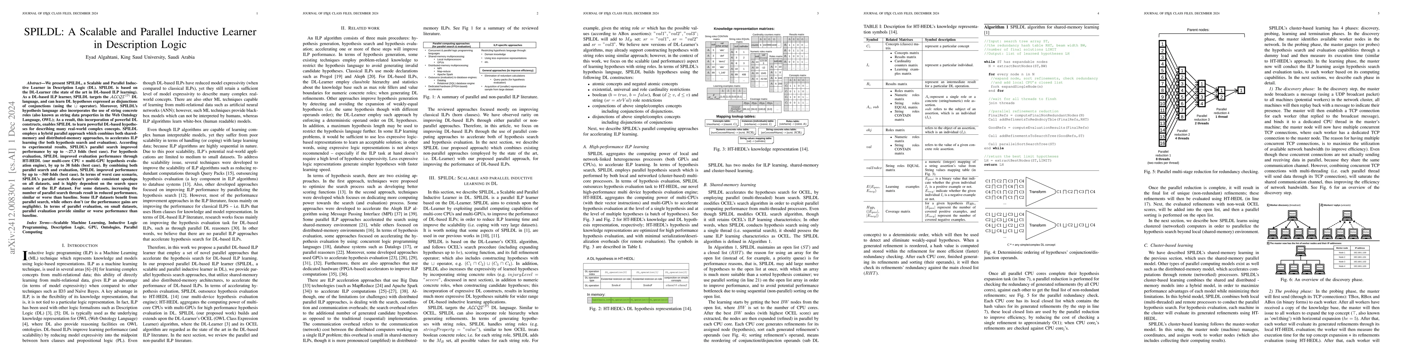 Thumbnail for SPILDL: A Scalable and Parallel Inductive Learner in Description Logic
