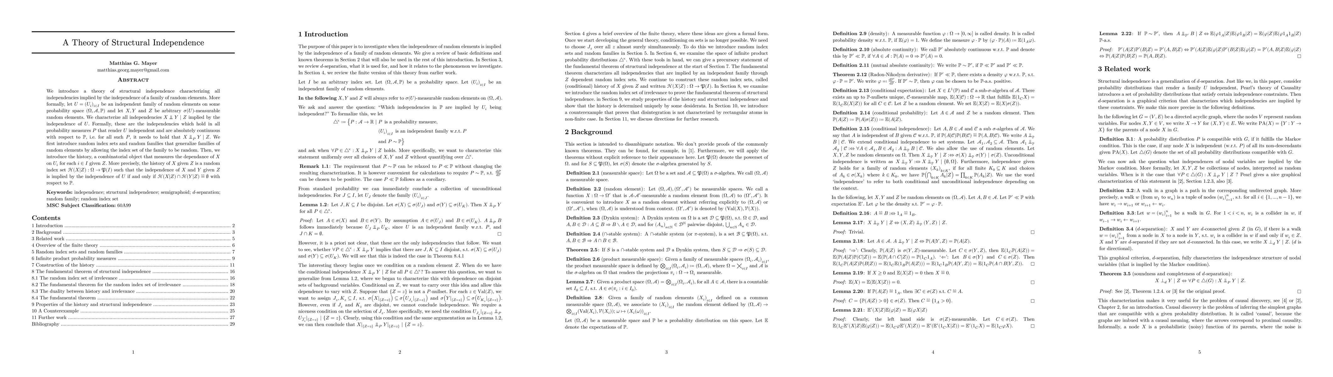 Thumbnail for A Theory of Structural Independence