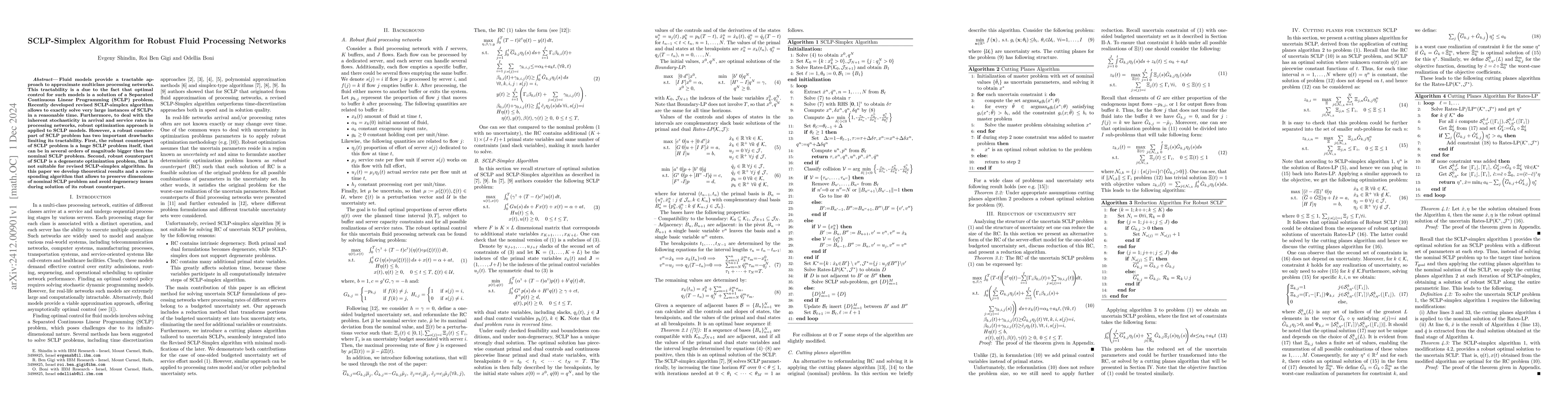 Thumbnail for SCLP-Simplex Algorithm for Robust Fluid Processing Networks