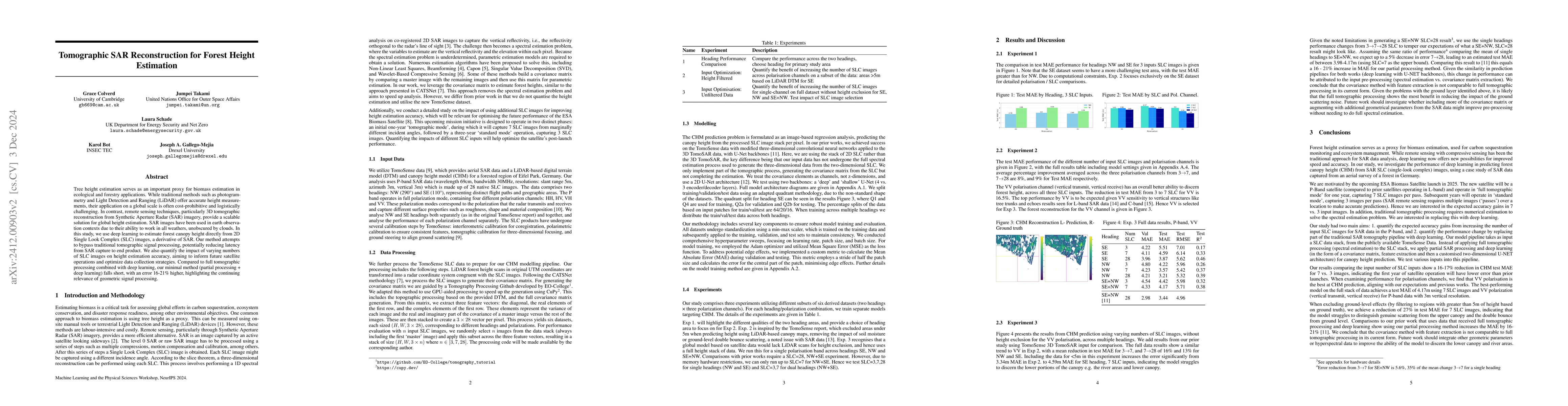 Thumbnail for Tomographic SAR Reconstruction for Forest Height Estimation